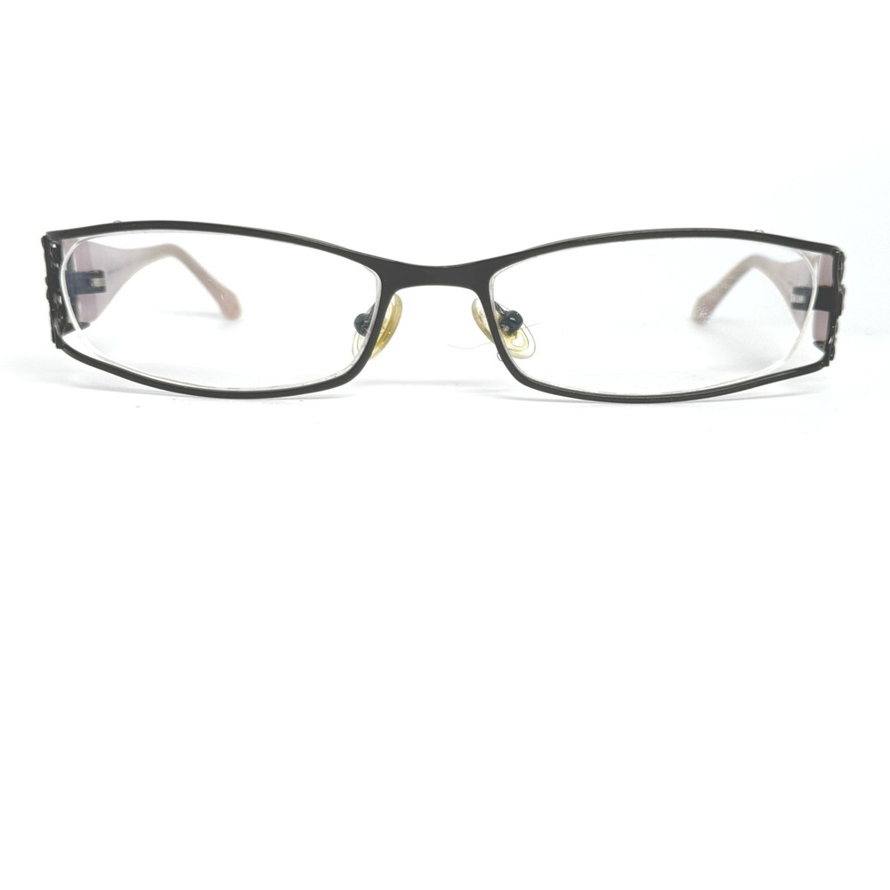 Koali 6467K Brown Pink Rectangular Filigree Eyeglasses Frames 52-16 France 21488